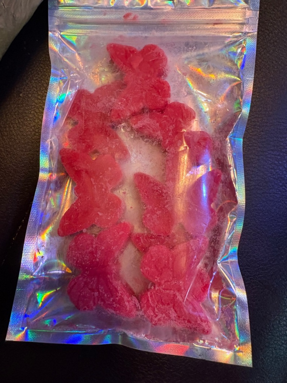pack of 8 peppermint wax melts- butterfly shaped